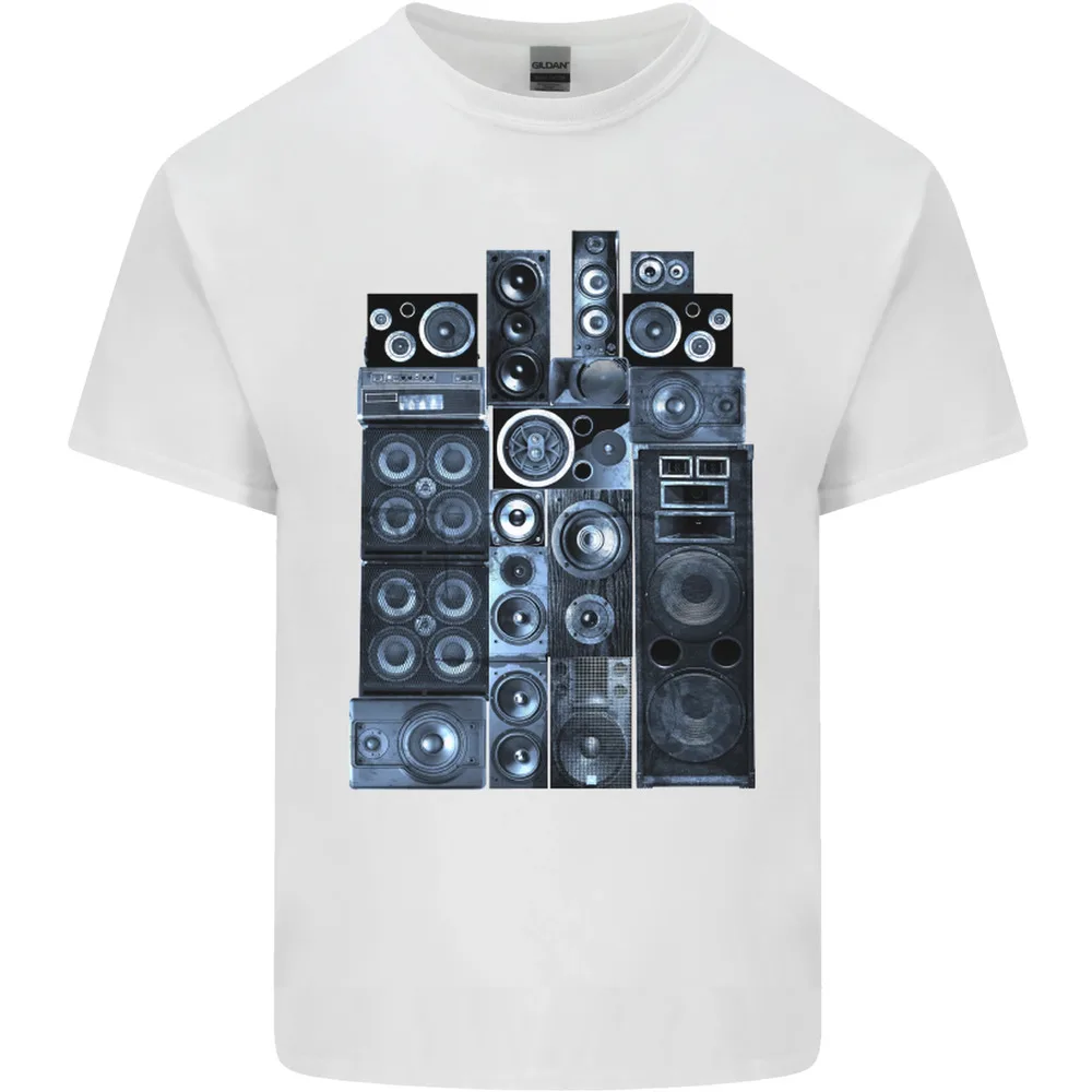 Speaker Stack Music HI-FI T-shirt Y2K tops Unisex Summer Short Sleeve