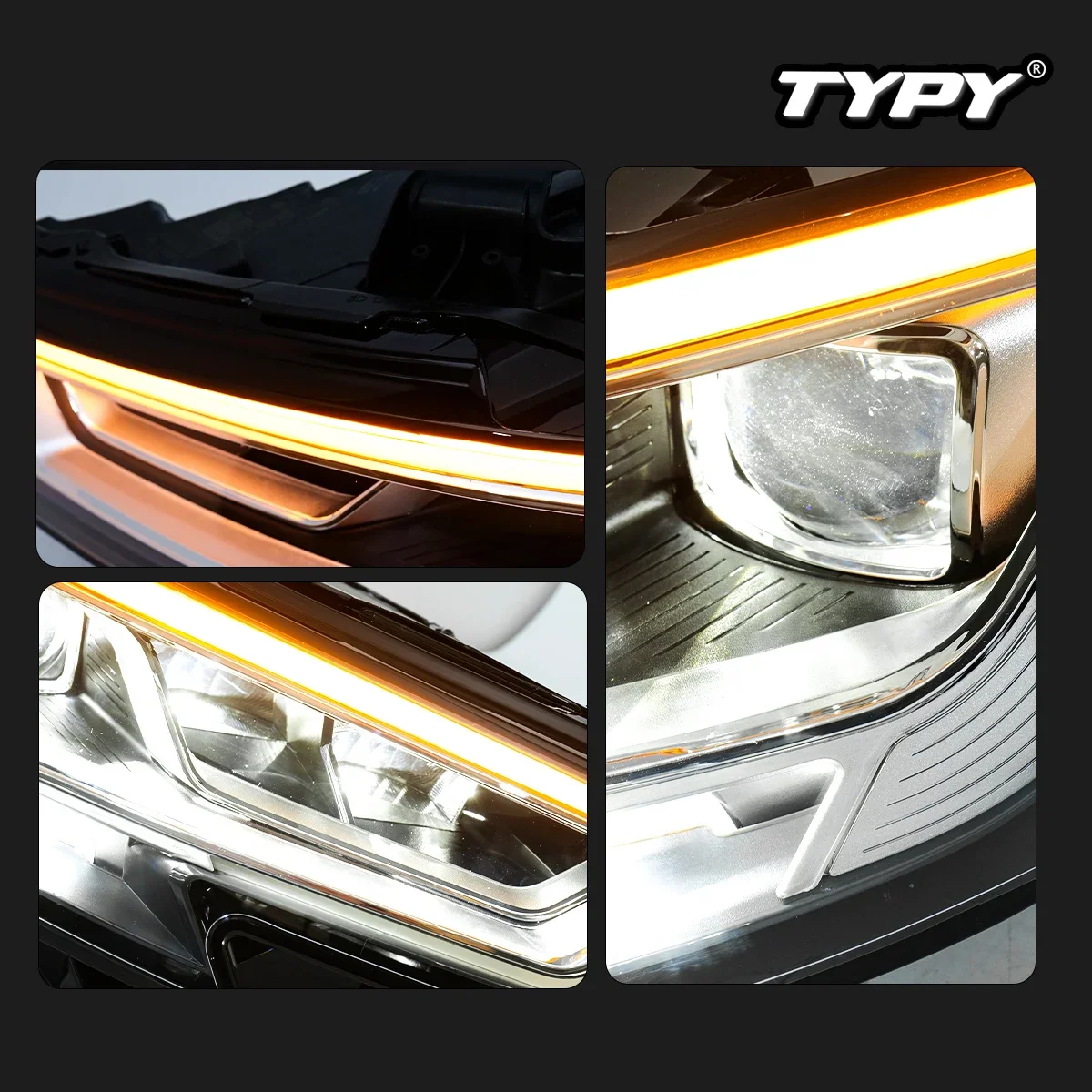 

TYPY Новый светодиодный налобный фонарь, модифицированный для Audi A3, светодиодные фары A3L 2017-2020, динамический сигнальный налобный фонарь, автоаксессуары