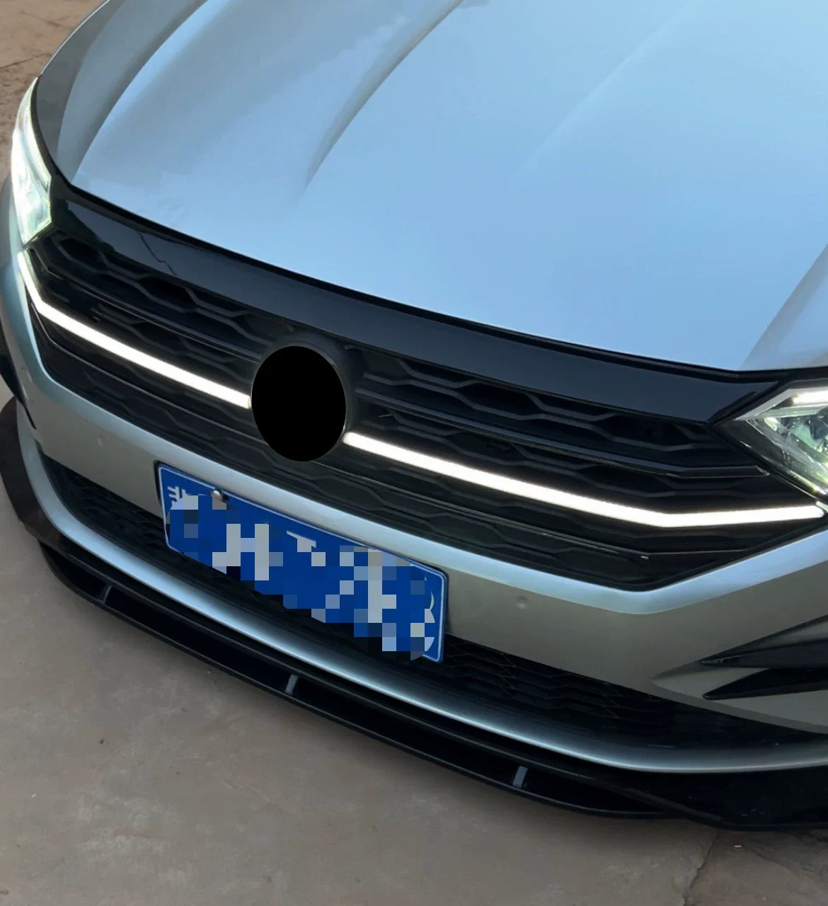 Rejilla de Parachoques Delantero para Volkswagen vw Sagitar Jetta 2019-2022, Rejilla Luminosa Modificada, Accesorios para Auto