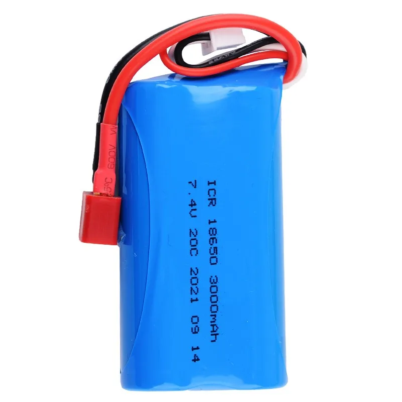 New 18650 7.4V 3000mAh Lithium Battery Pack For Remote - controlled Toy Off - road Vehicles, Helicopters and Boats