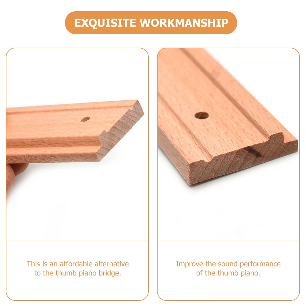 2 قطعة أداة جسر كاليمبا من الخشب الصلب جزء البيانو الإبهام DIY بديل احترافي #4