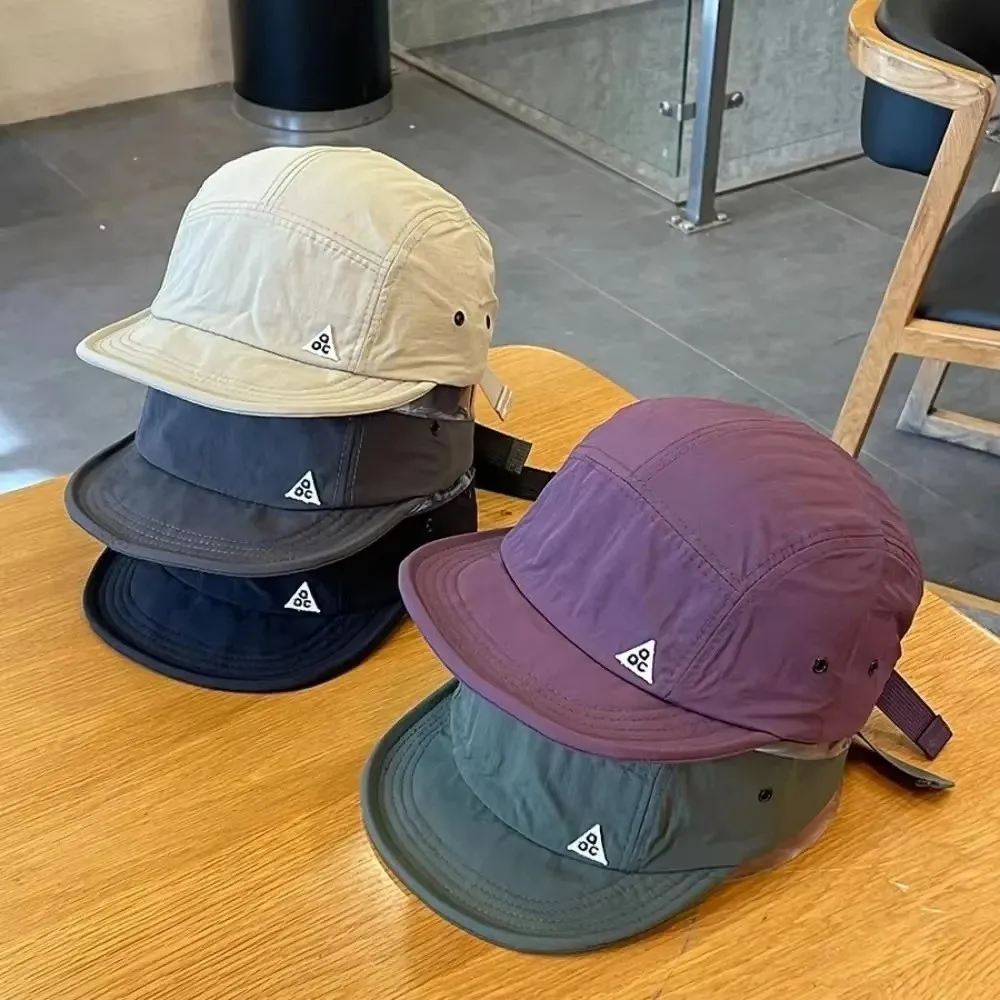 Outdoor Quick-Dry Baseball Cap Sunscreen Hip Hop Unisex Korea Short Brim Hat Men Women Street Soft Brim Sun Hat Adjustable Visor