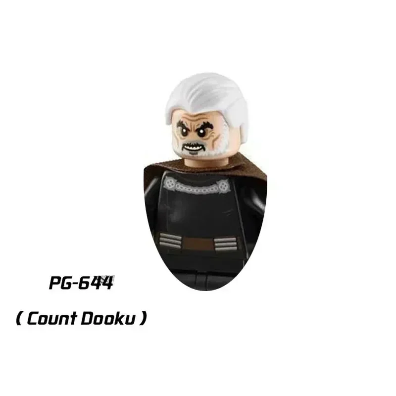 Bloques de construcción de figuras de Star Wars Para Niños, juguete de ladrillos para armar figuras de Dooku, maestro Yoda, Han Solo, ideal para regalo de cumpleaños