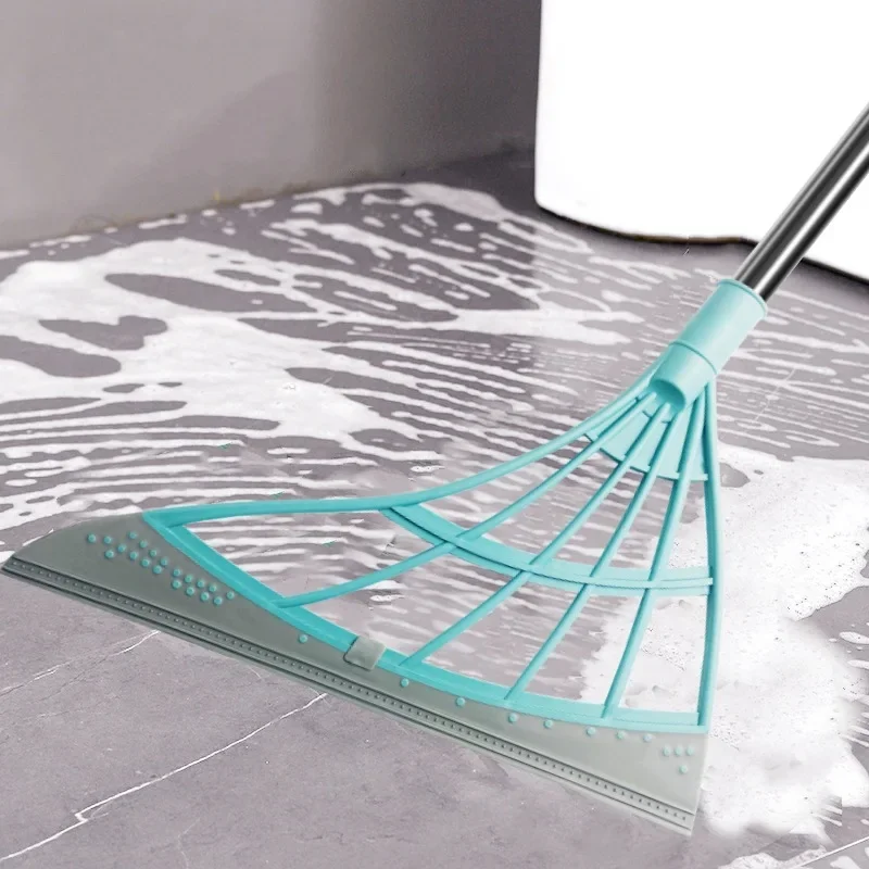 Raschietto portatile in Silicone scopa tergicristallo ad alto posto tergicristallo per pavimenti scopa per la pulizia della casa scopa per la pulizia dell'acqua per spazzare il bagno