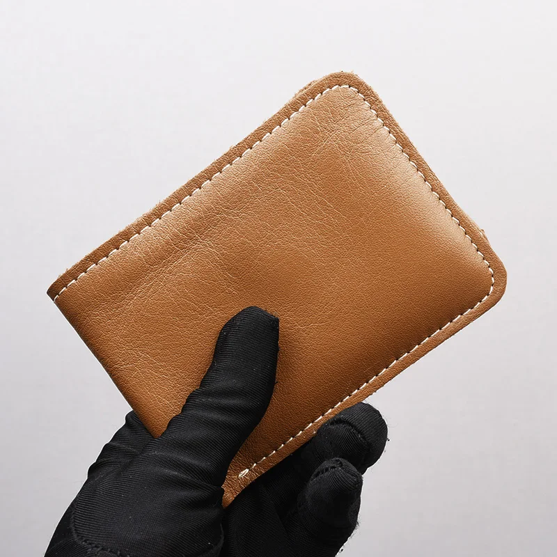 Men's Wallets Purse Coin PurseS Gentleman Wallets Genuine Leather 100% Cow Hide Card Holder Short Small Size USD Money Euro