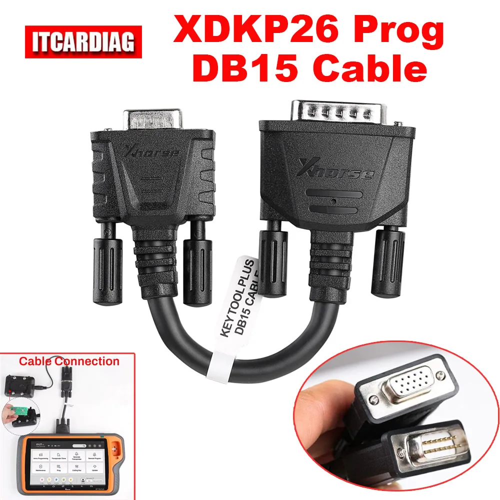 Xhorse XDKP26 Prog DB15 15 Cable for VVDI Key Tool Plus