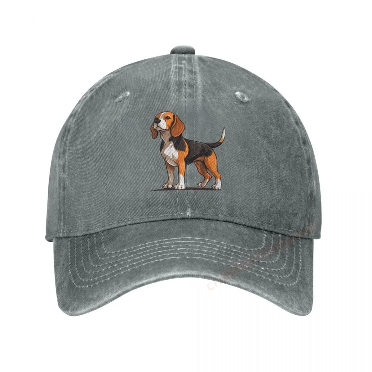 

Cute Beagle Dog Denim Cap Men Women Unisex Soft Adjustable Dad Baseball Hat for Dog Lover Gift