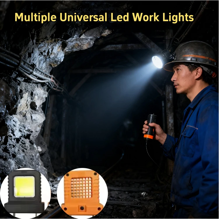 

21 В несколько универсальных светодиодных рабочих фонарей, прожектор с литиевой батареей, подходит для наружного строительства и инструмента для длительного использования