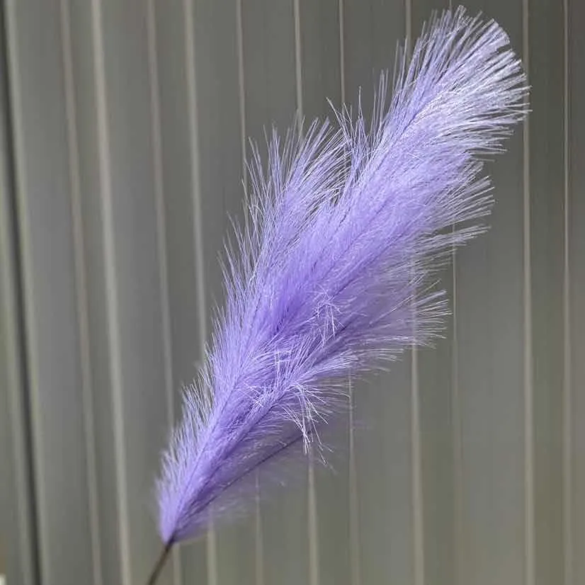 100 Stück 1M Simulations-Schilfrohrfeder Pampasgras Künstliche Blumen Hochzeit Weihnachten Schilfrohr Feuerwerk Ringelblume Dekorative Floristik – Detail 7