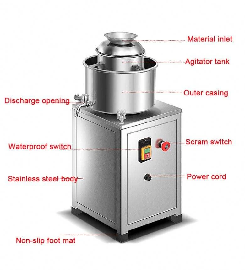 Commercial Industrial Meat Paste Beating Machine Stainless Steel Meatball Fish Ball Making Beater For Food Processing Business