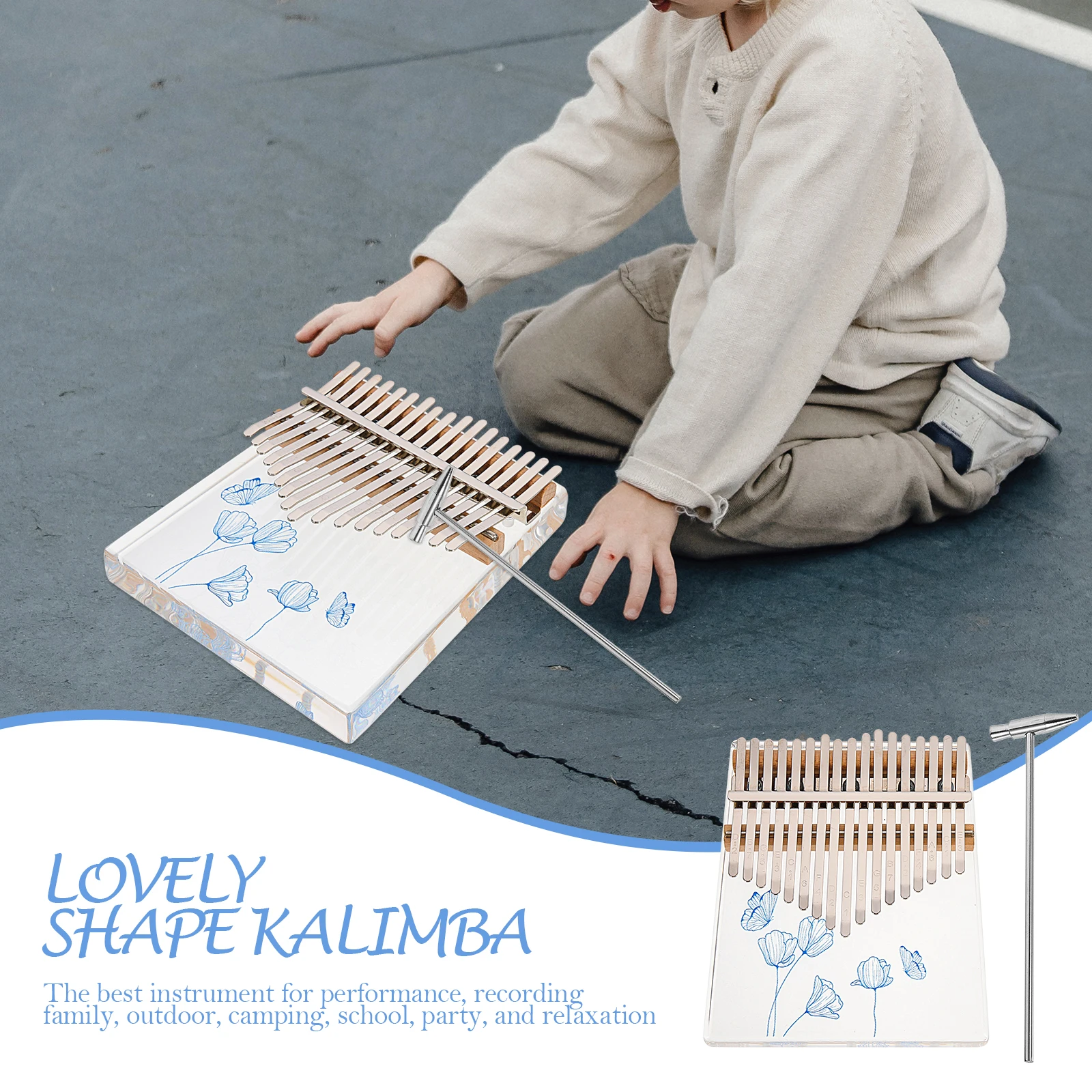 

for Kalynba Finger Piano Kid Mini Kalimba Musical Instrument Child Kids Instruments