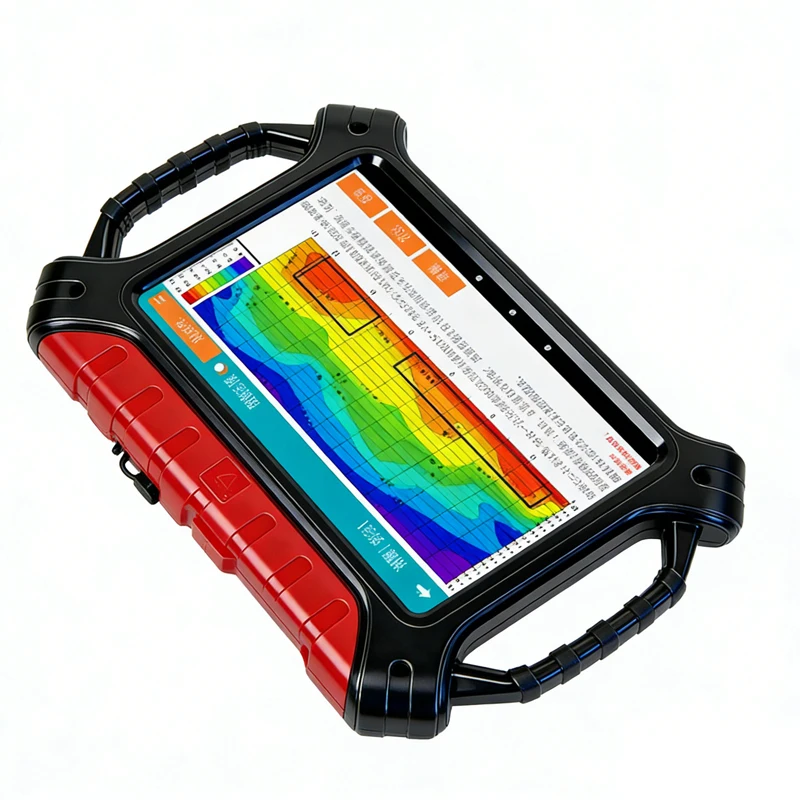 The New ZN500P 500M Multi-channel 3D Touch Screen Type Underground Treasure Gold Silver Copper Metal Detector