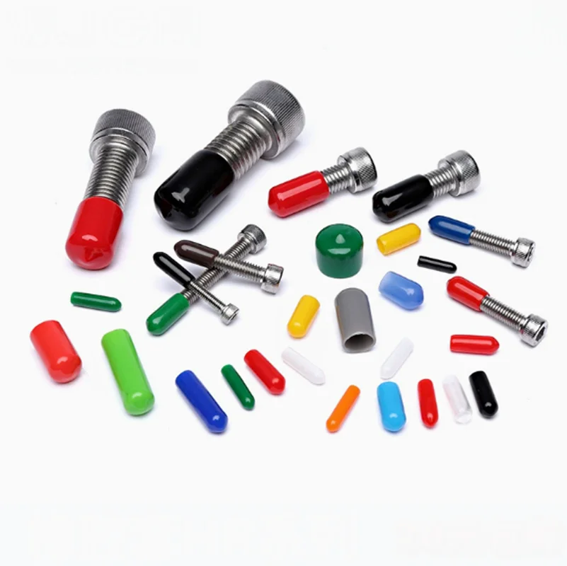 1.3/1.5/1.6-114mm Black White PVC Silicone Rubber Protective Cap Anti-Drop Thread Hub Pipe Sleeve Dustproof Plastic End Cover