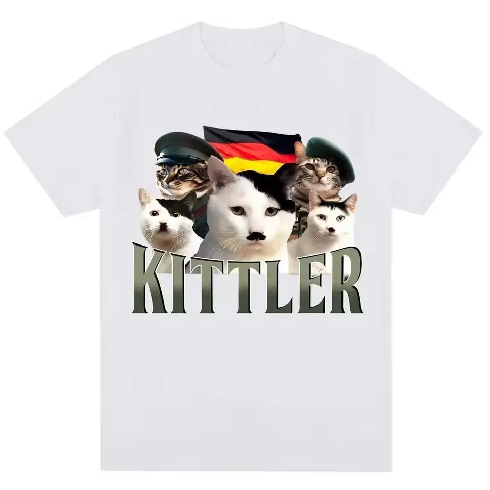 تي شيرت The Funny Kittler Cat Meme عبارة عن طبقة أساسية لطيفة وعصرية ومسامية وطبقات تجريدية لكل من الرجال والنساء #1