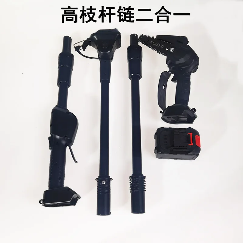 

Spot wholesale, high branch handheld mini electric chain saw, rechargeable lithium battery single hand saw, pruning logging