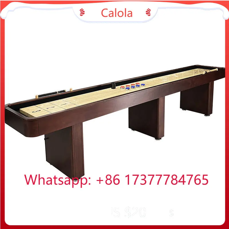 9/12 Feet Premium Wooden Shuffleboard Luxury Indoor Entertainment Sport