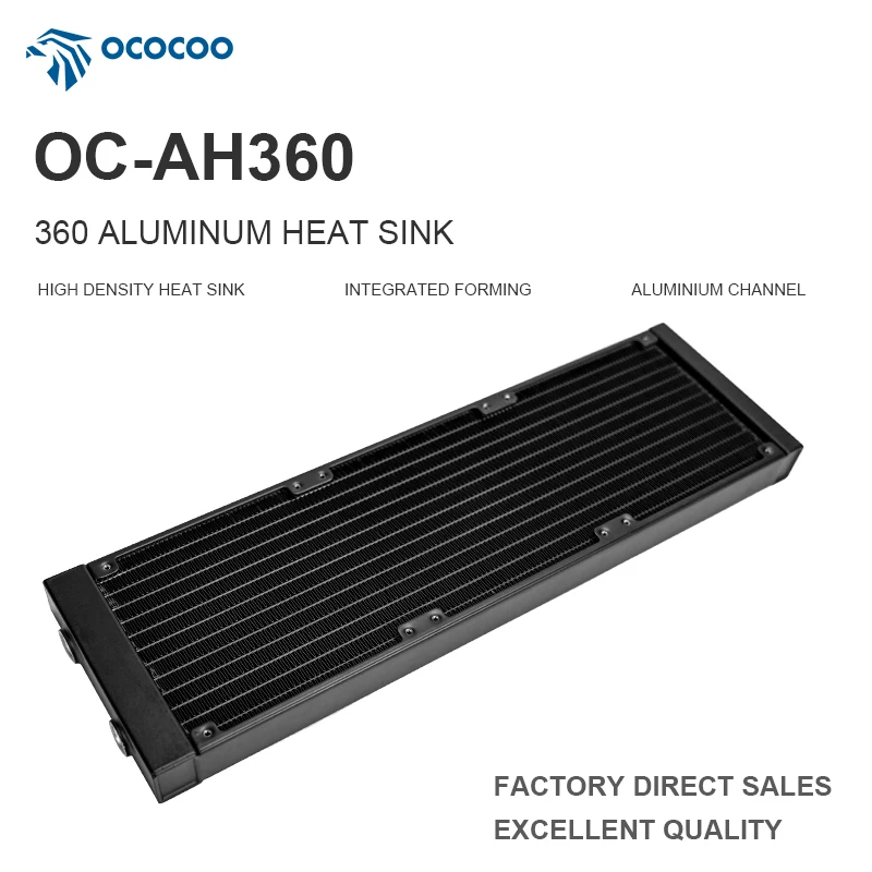 

OCOCOO Beauty Equipment Custom Water Cooling Radiator High Heat Dissipation Slim Design Industrial AH360