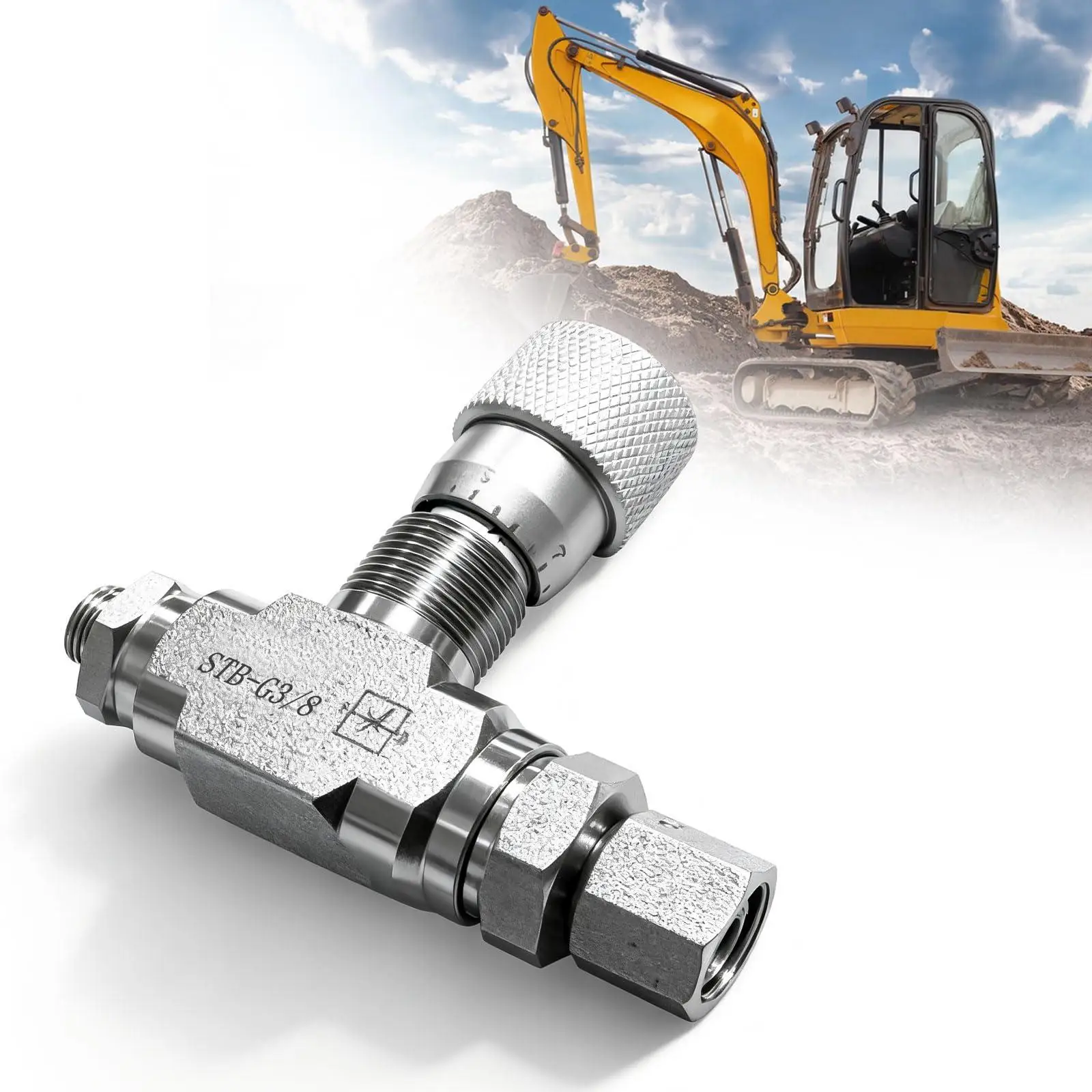 

Гидравлический регулирующий клапан из высокопрочной стали, герметичный, для управления насосом, для мини-экскаваторов 1-2 тонны, аксессуары