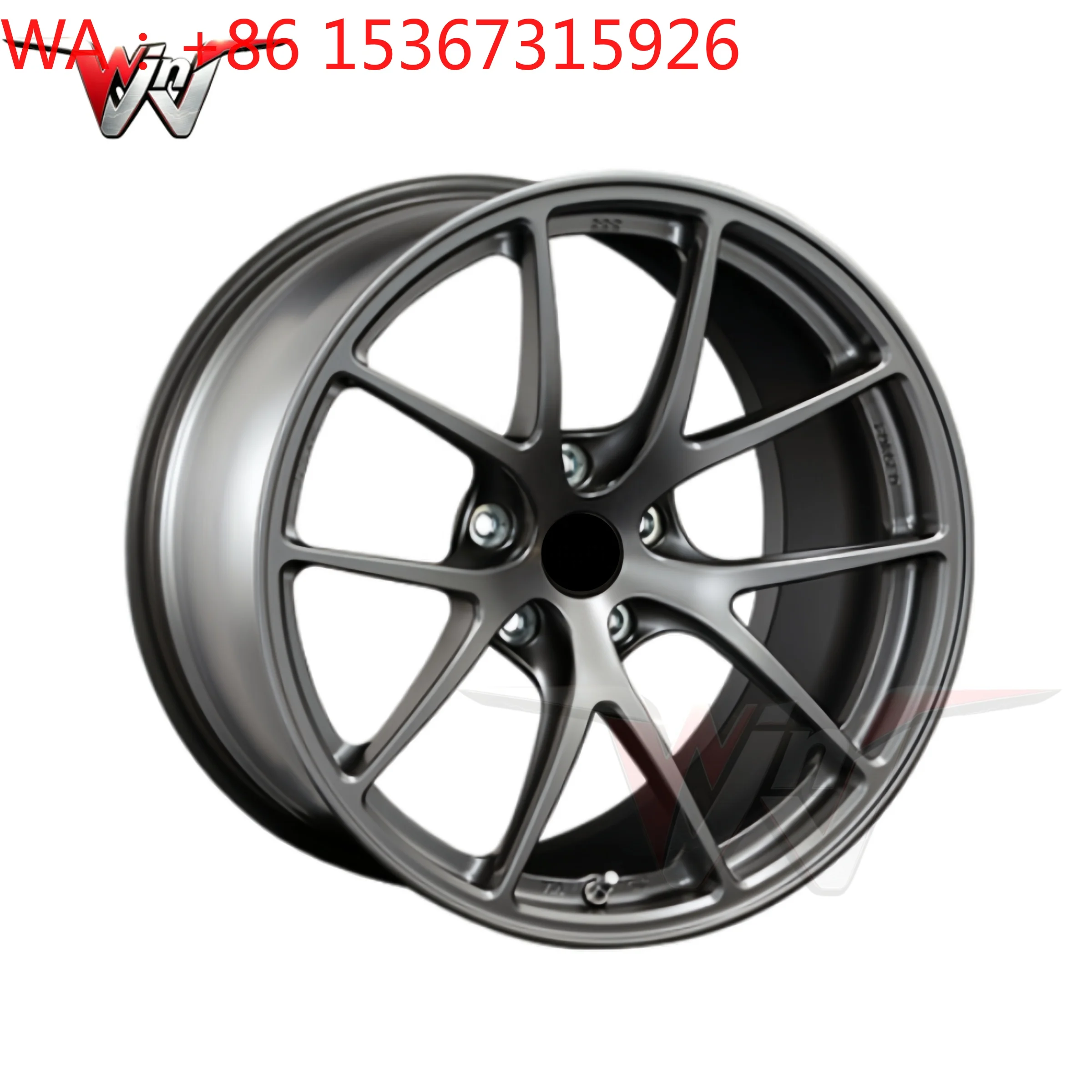 Vacuum Water Plating Sandblasted Gunmetal Bronze Custom Finish Racing Forged Aluminum Car Wheels