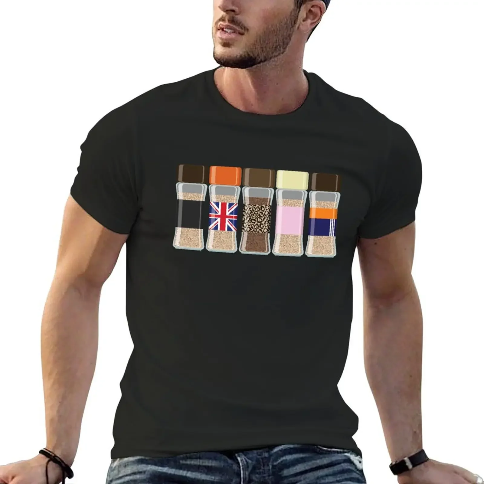 

Minimalist Spice Jars T-Shirt customs design your own anime figures black t-shirts for men