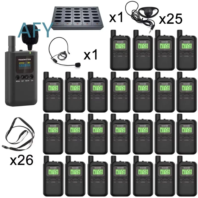 Wireless 8510T 8210R Radio Guide System for Museum Church Conference Teaching Tourism Training Tour Guide Equipment Audio