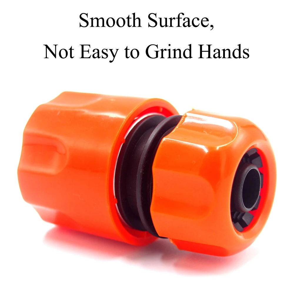 Water Quick Connector Quick-Connect Hose Coupling for Garden Irrigation Plastic 1/2'' Hose Quick Coupling