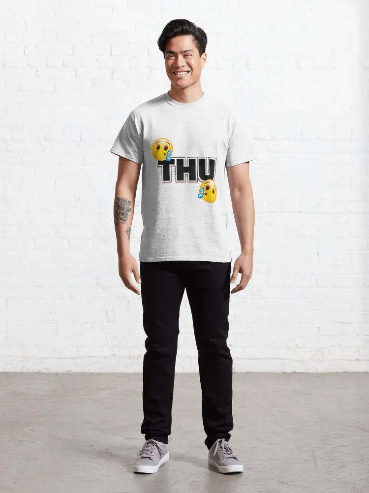 Spitting Tamil Comedy Classic T-Shirt Print Creativity Novelty Male Women Short Sleeve image 3