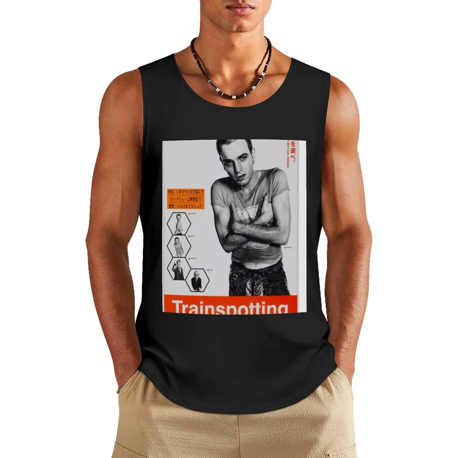 

trainspotting (japanese poster) Tank Top summer clothes men 2024 sports t-shirts for men sleeveless tshirts for men