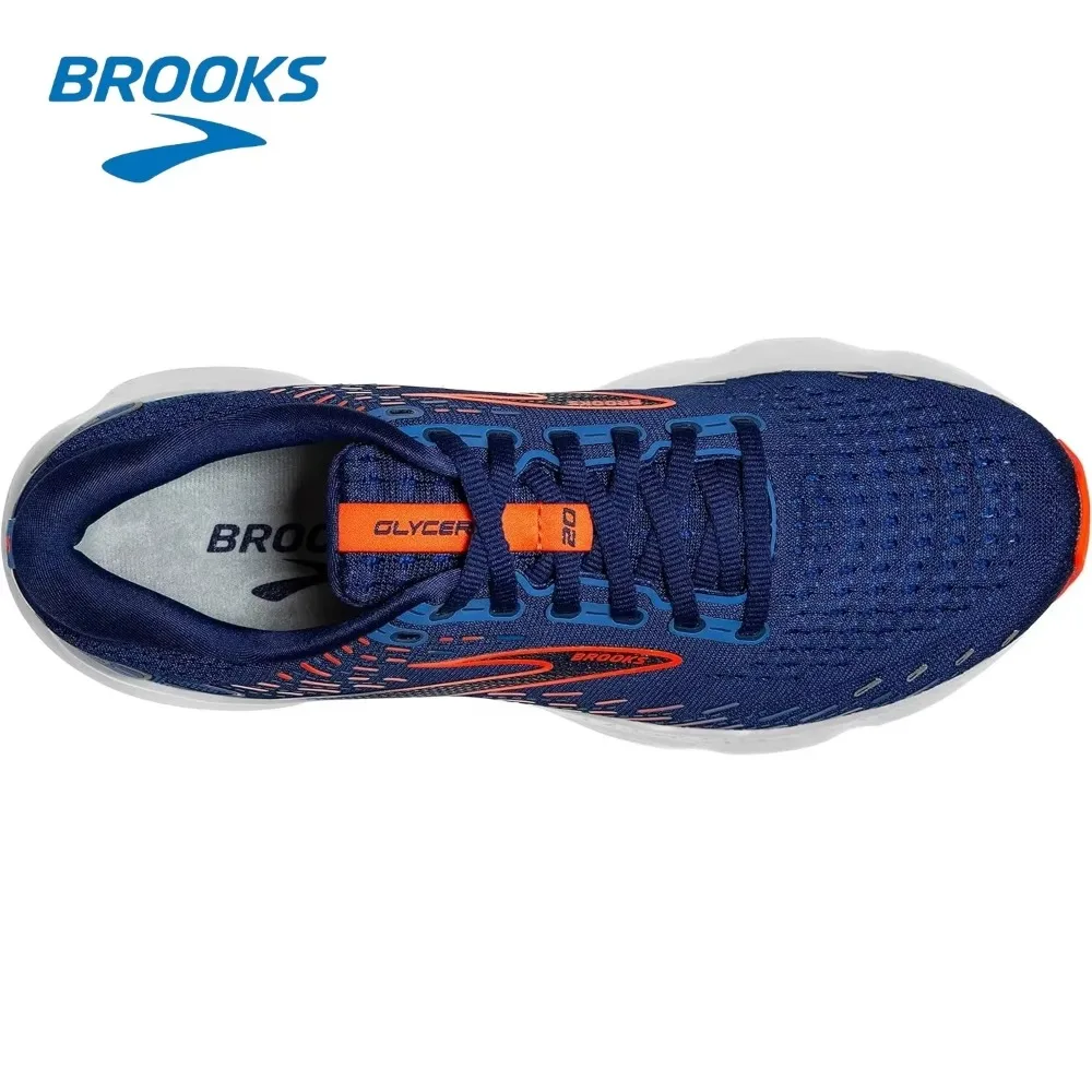 BROOKS Men's Casual Sneakers Glycerin 20 Running Shoes Men's Cushioned Marathon Nitrogen Jogging Shoes image 3