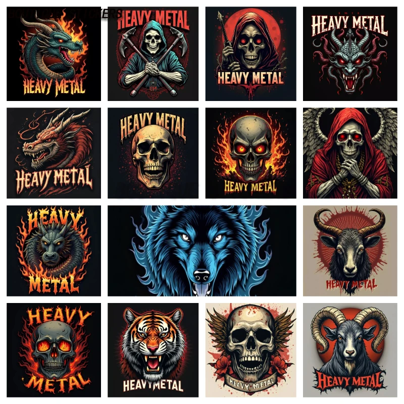 

Heavy Metal Aufkleber Vinyl Sticker Musik Laptopaufkleber Rocker Statement Decal PVC