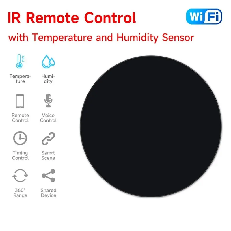 4Pcs Tuya Wi-Fi 3-In-1 IR Remote Controller Infrared Temperature Humidity Sensor For Google Assistant Control-[jyqn A78G]
