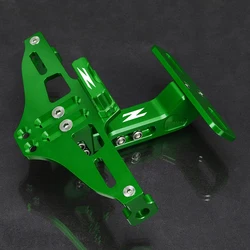 For Kawasaki Z750 Z800 Z1000 Z1000SX Z1000R Z900 Z650 RS Z400 Motorcycle Rear Tail Tidy License Plate Holder Bracket LED Light