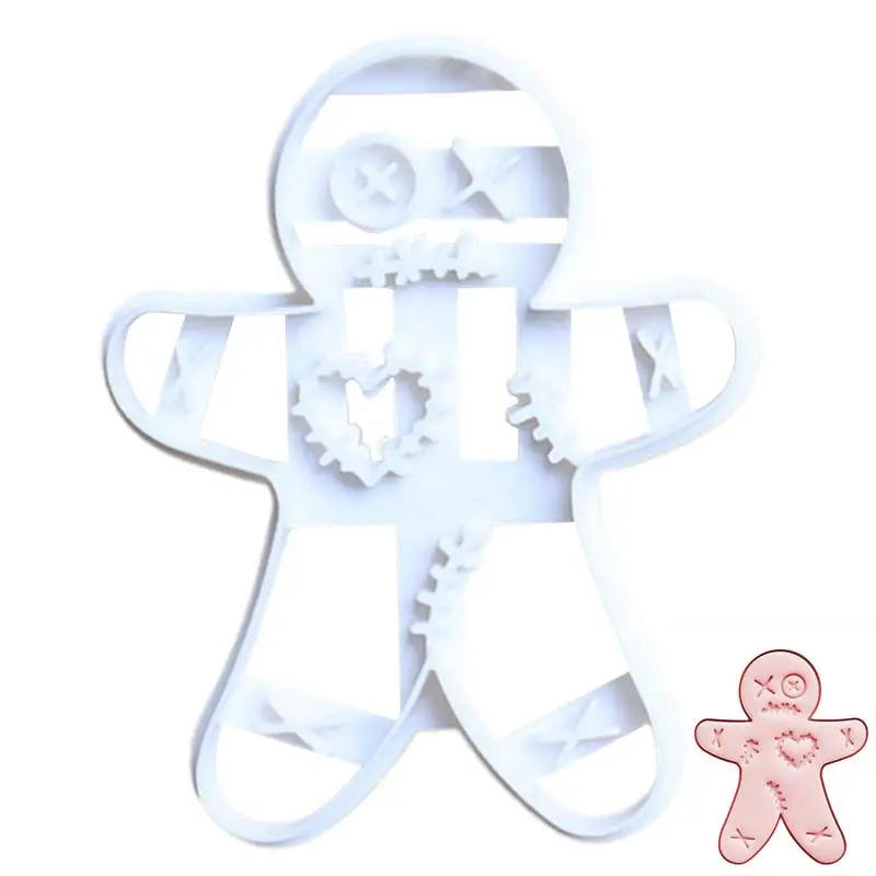 Cortador de galletas de hombre de jengibre |   Molde para galletas navideñas |   Cortadores de galletas decorativos con forma de pan de jengibre navideño para niños