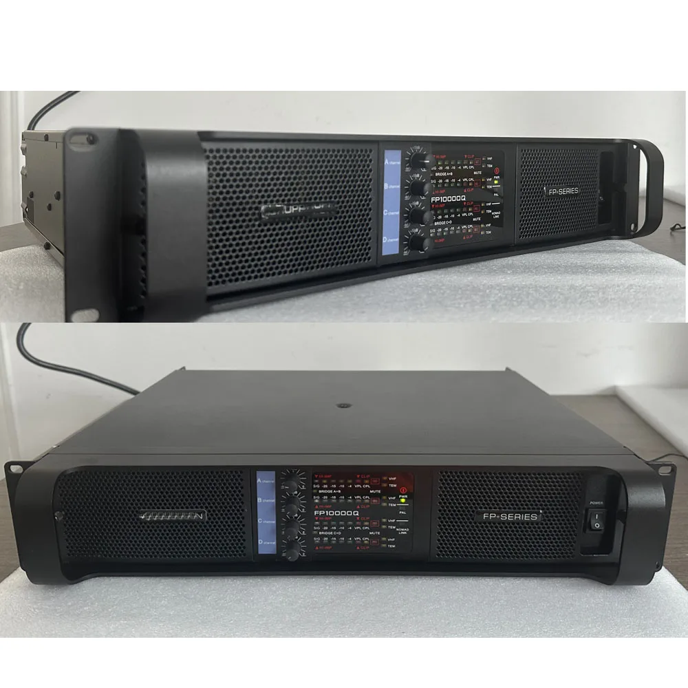 FP10000Q 4 قناة الصوت مكبر كهربائي خط صفيف نظام الصوت الصوت المهنية ديسكو Dj 4x1350 واط مختبر مكبر كهربائي