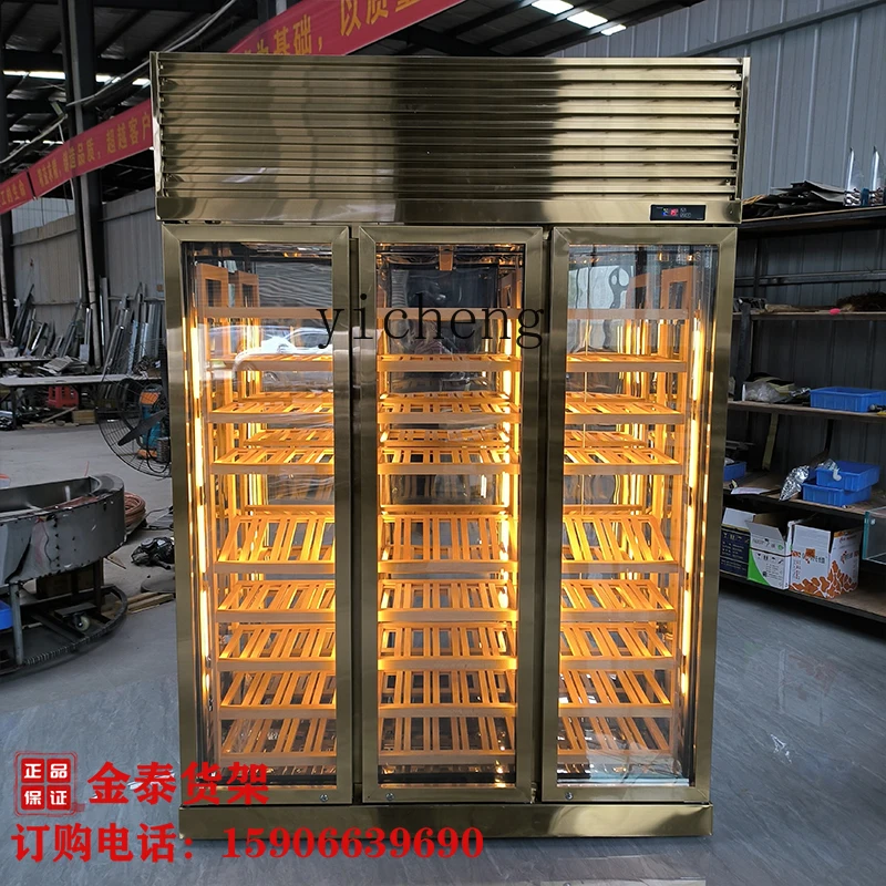 TQH vitrina de vino de temperatura constante de acero inoxidable vitrina simple moderna vitrina de vino de acero inoxidable villa constante