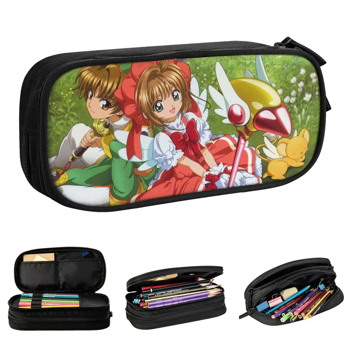 cardcaptor sakura shaoran lapis case cute cartoon anime lapis casas estudante caneta bolsas material escolar papelaria presentes novo 01