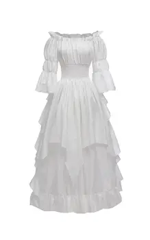 女士哥德式女巫洋裝 中世紀文藝復興時期服裝 維多利亞時代服裝 6 最佳銷售 維多利亞時代的服裝 - №1