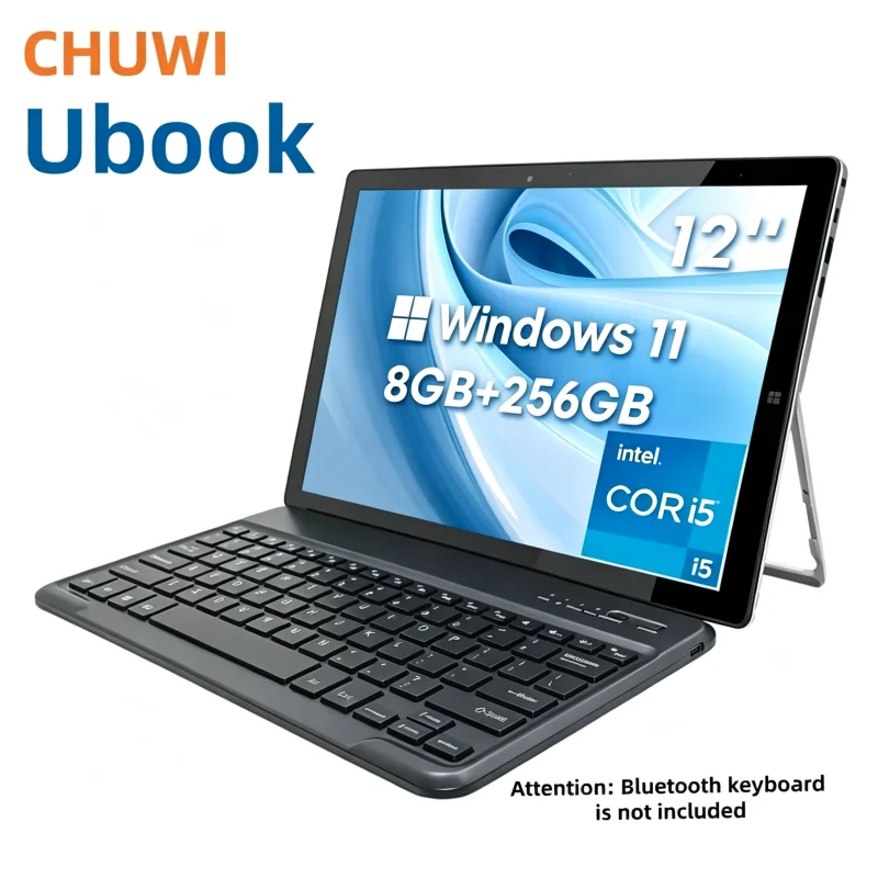 Планшет Ubook с 12-дюймовым LCD-экраном, Windows 11, 8 ГБ оперативной памяти LPDDR3, 256 ГБ SSD, 64-битный процессор Intel N4120, IPS-дисплей 2160x1440, 1 порт USB-A 3.0.