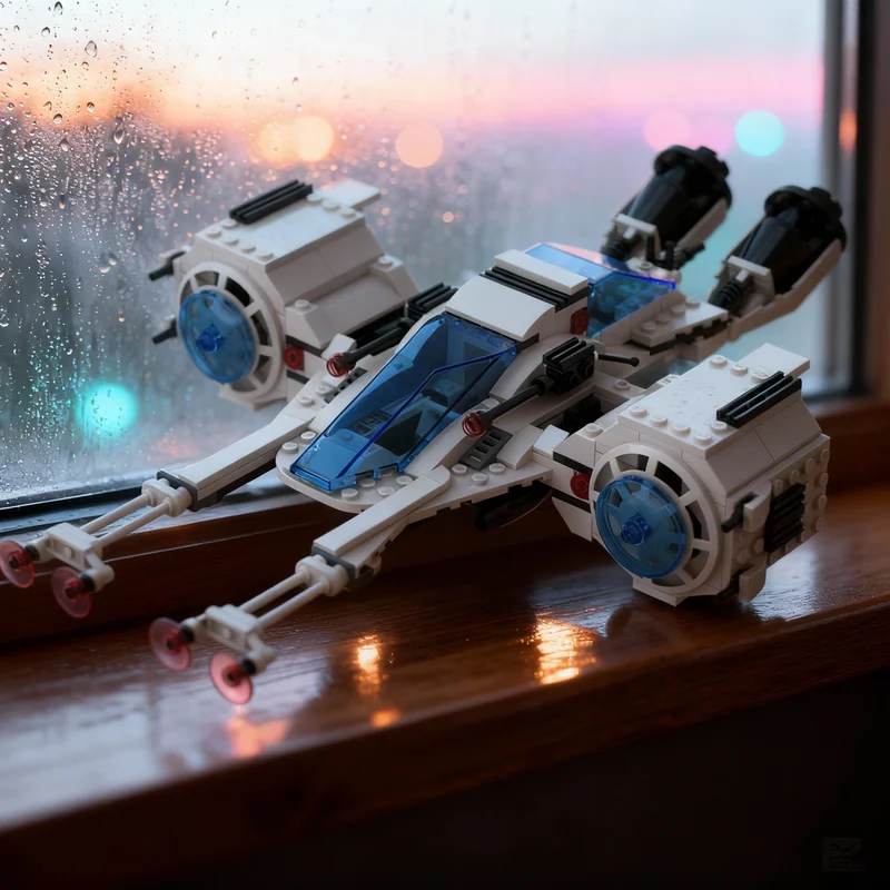379pcs MOC Defender Space Futuron Model Building Blocks Creative DIY Gift Display Decor Assemble Premium Adult Kids Desk Home