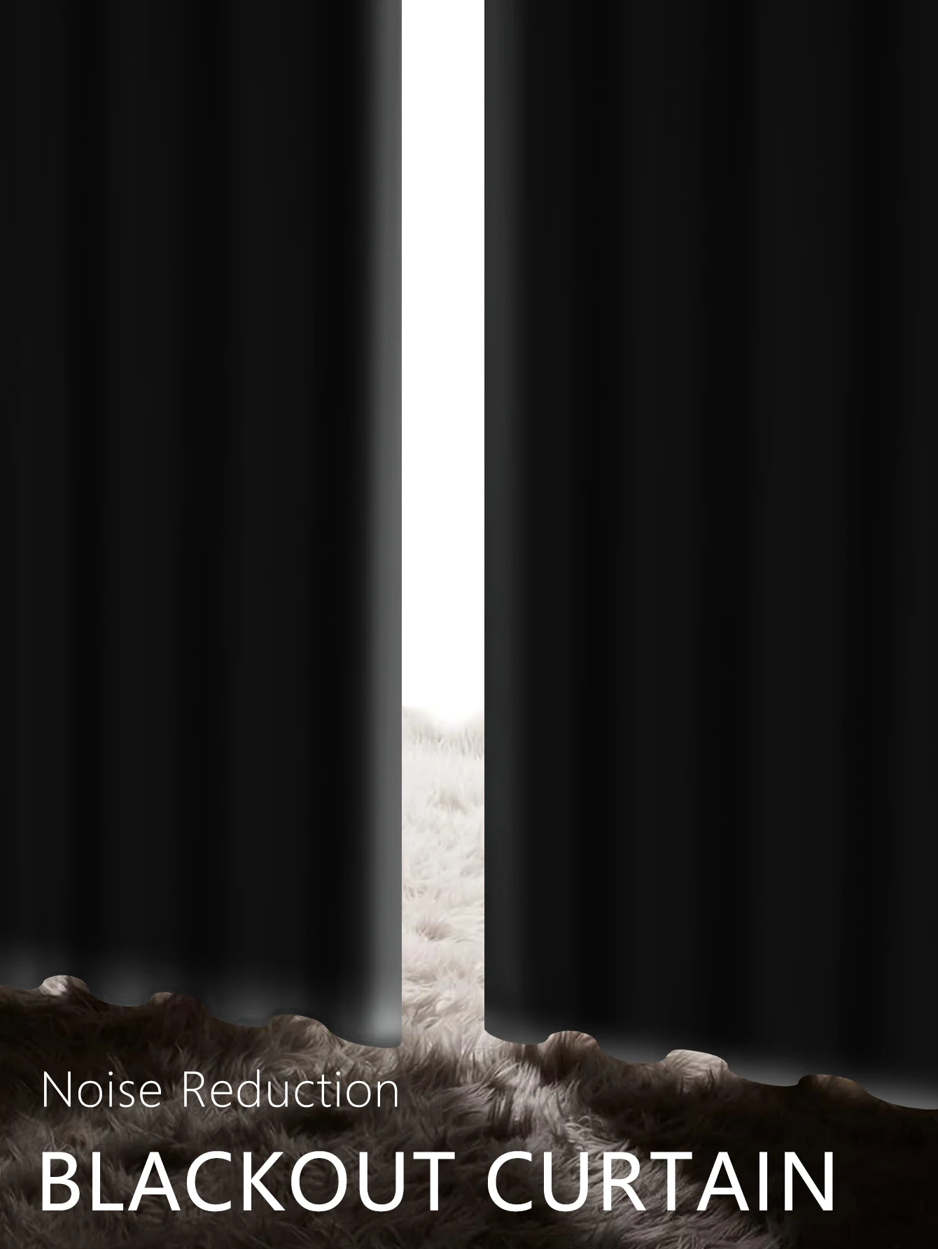 2pcs 100% Solid Blackout Curtains - Perfect for Bedroom and Living Room - UV Protection, Easy Sliding, and Stylish Design