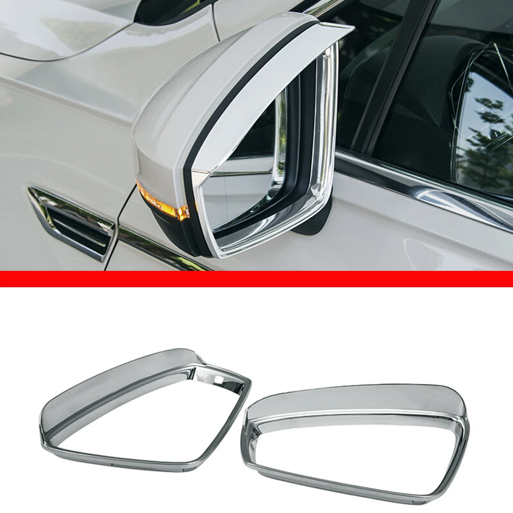 Chrome Car Door Handle Mirror Cover Fog Lights Rear Wiper Front Bumper Trim For Volkswagen VW Tiguan MK2 2017-2020 Accessories