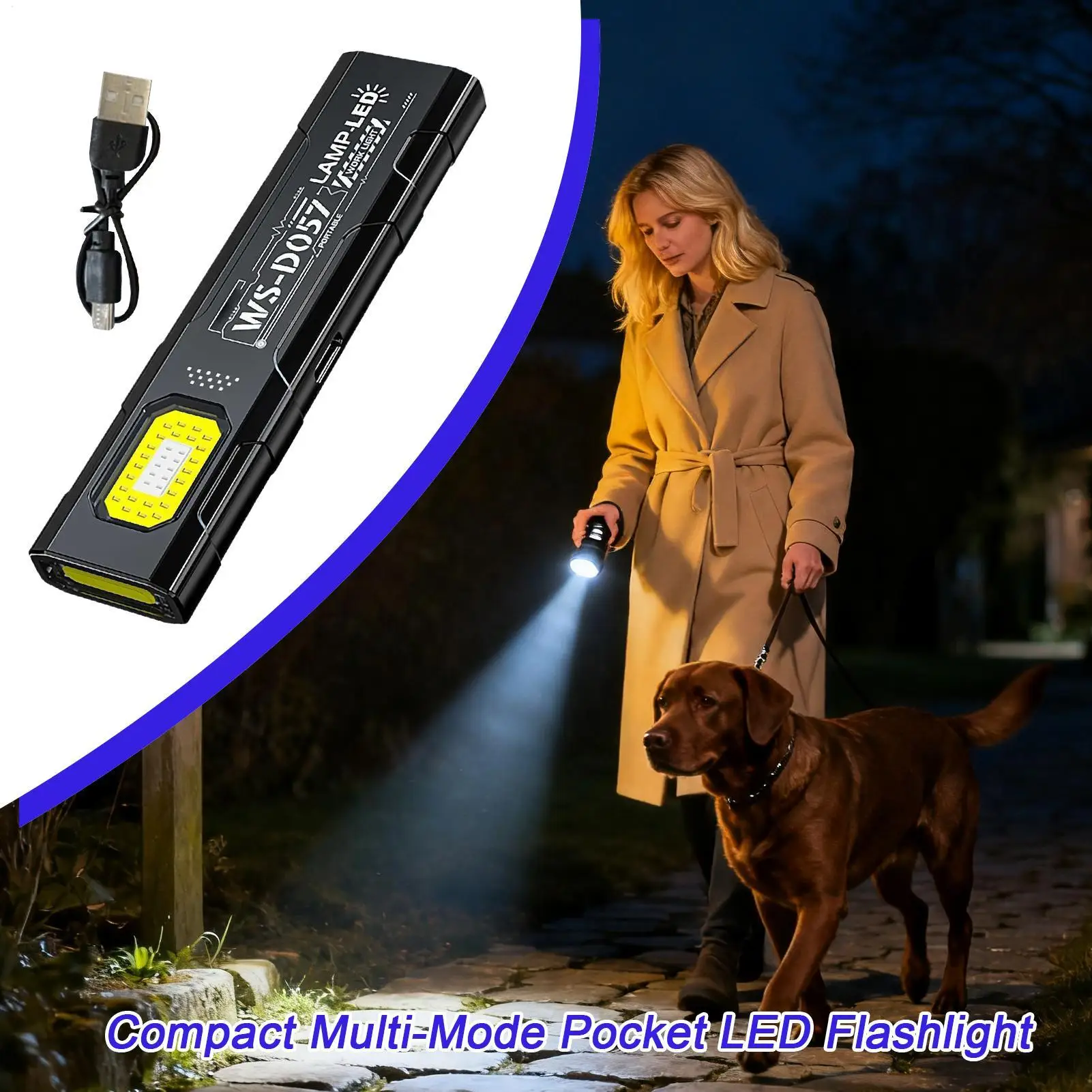 Magnetische Zaklamp 5-Modus USB Oplaadlamp 800mAh LED Monteur Werklamp Met Achterclip Voor Auto Reparatie auto Winkel Detaillering