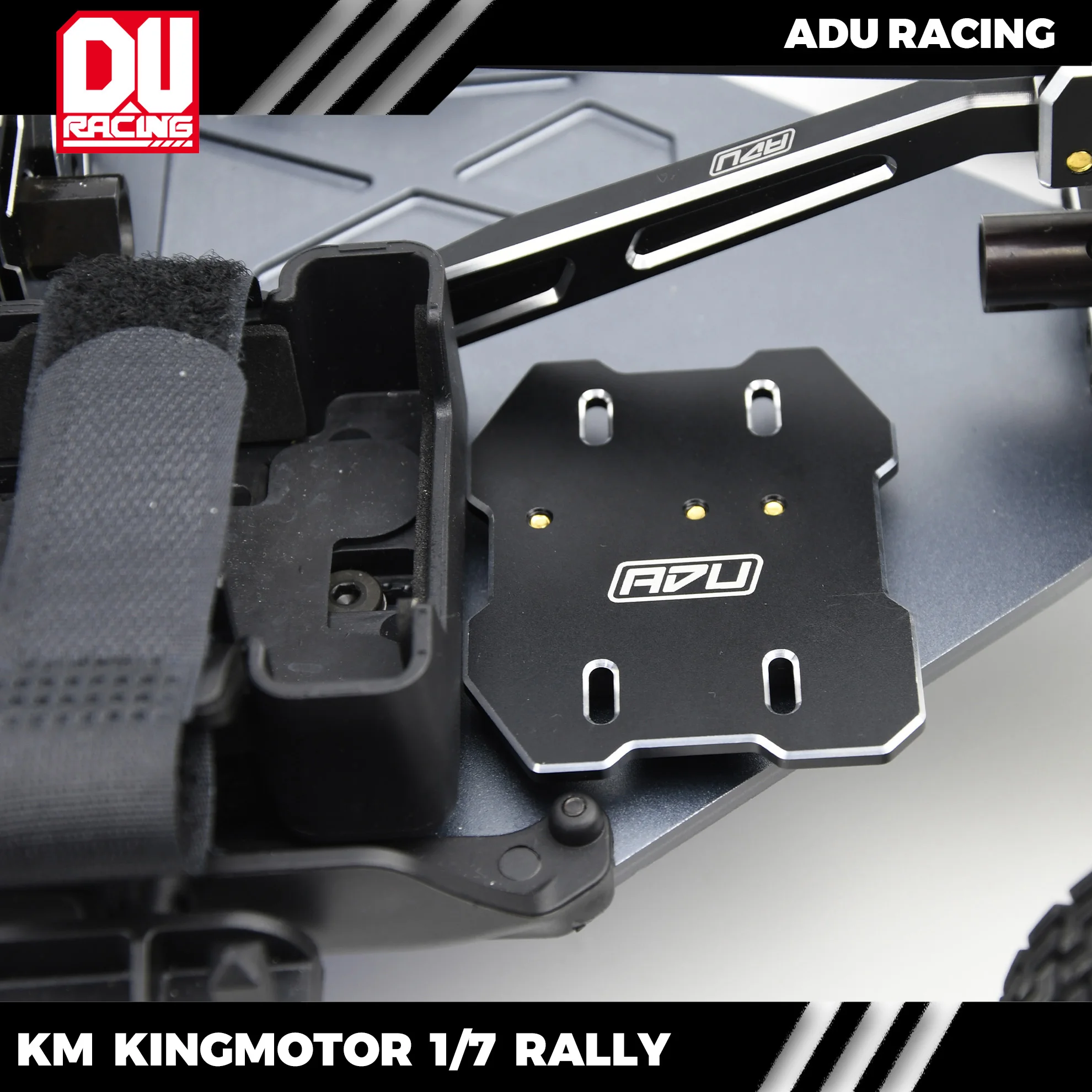 Placa de carreras ADU 7075-T6 AL KM 1/7 C3 RALLY KINGMOTOR ESC para hobbywing max8 max6 castle x8s