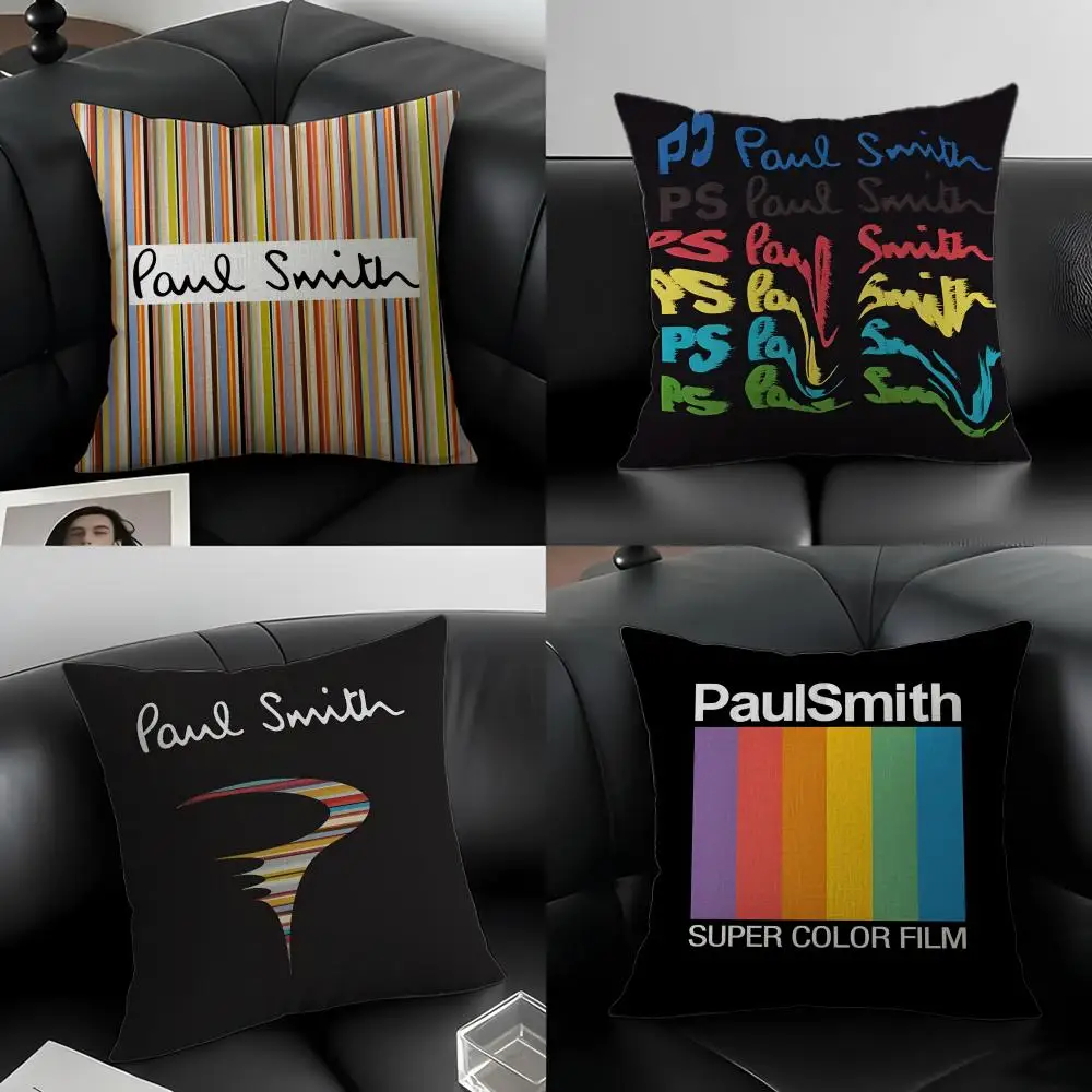 Brand Paul Smith Cushion Cover Natural Linen Pillowcase Set, All-in-One Decor for Sofa, Bedroom & Chair