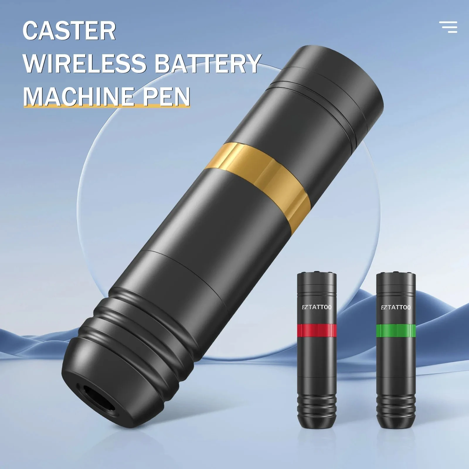 

Caster Wireless Cartridge Tattoo Machine pen Rotaty Battery Pen with Portable Power Pack 1500mAh LED Digital Display