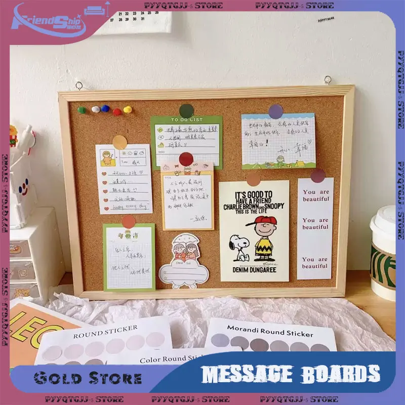 Tableros de mensajes decorativos, tablero de corcho, tableros de mensajes para colgar en la pared, alfileres de letras de madera suave, tablero de corcho, placa de pared para fotos de fondo