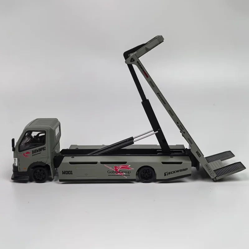 Micro Turbo 1/64 DarwinPRO TECKWRAP Custom Sleepwagen APAxpo Legering Motorvoertuig Speelgoed spuitgieten Metalen Model Collectie Jongen Geschenken