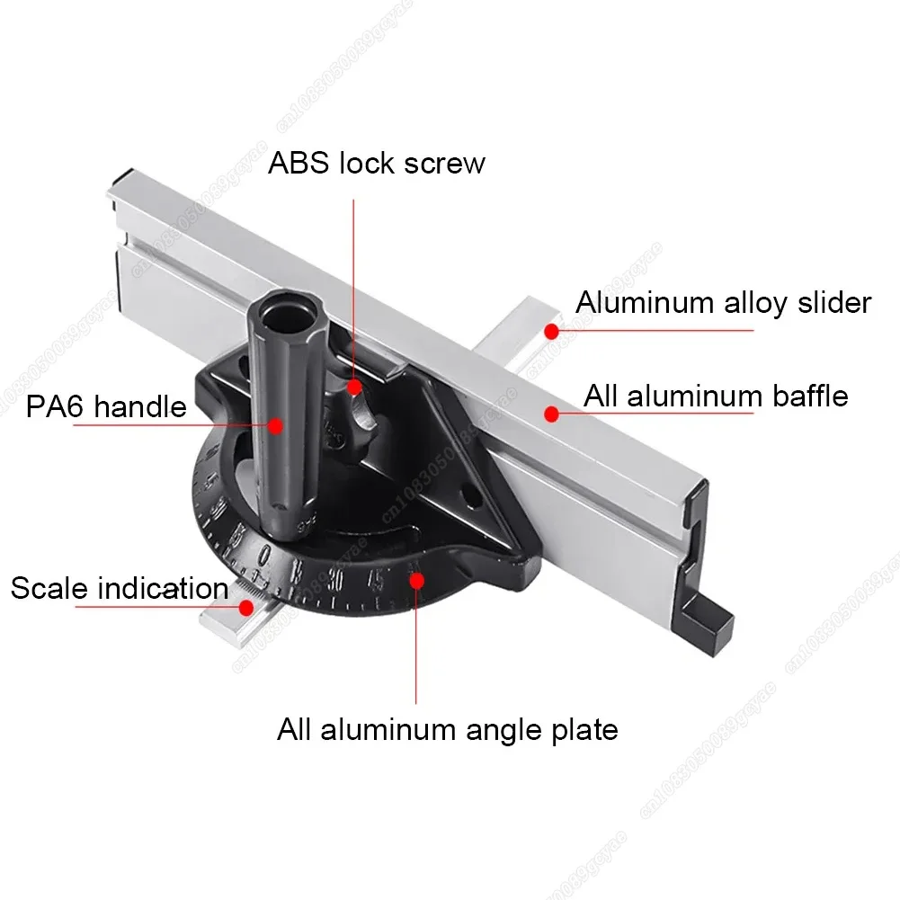 1Pc Replacement Table Saw Guide Miter Gauge Adjustable Angle Ruler Miter Gauge Woodworking DIY Accessories Guide Ruler