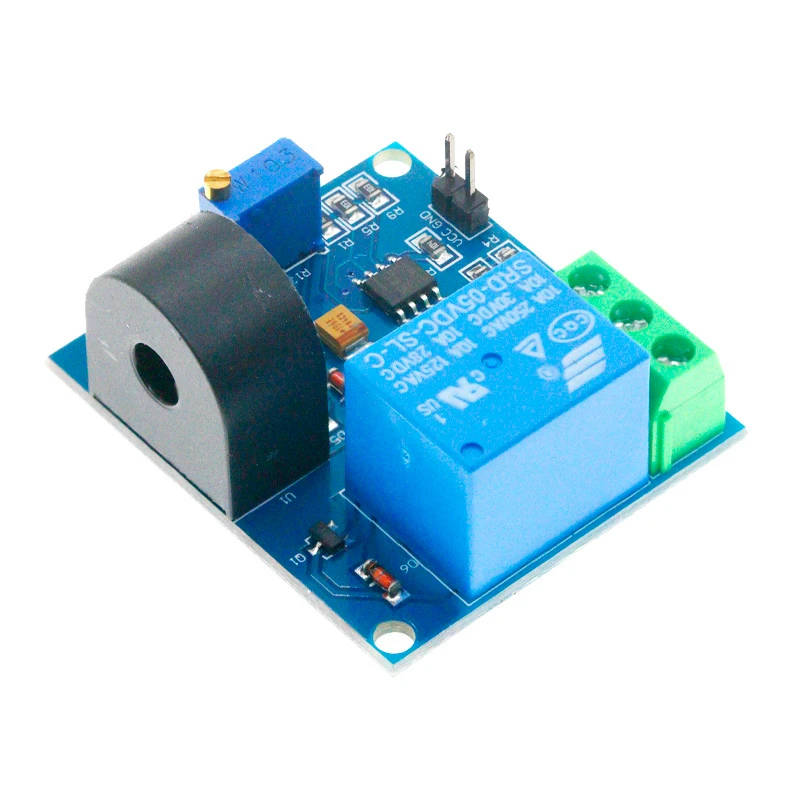 Ac Huidige Detectie Sensor Module 5V 12V 24V Relais Bescherming Module 5A Over-Huidige Overstroombeveiliging schakelaar Uitgang