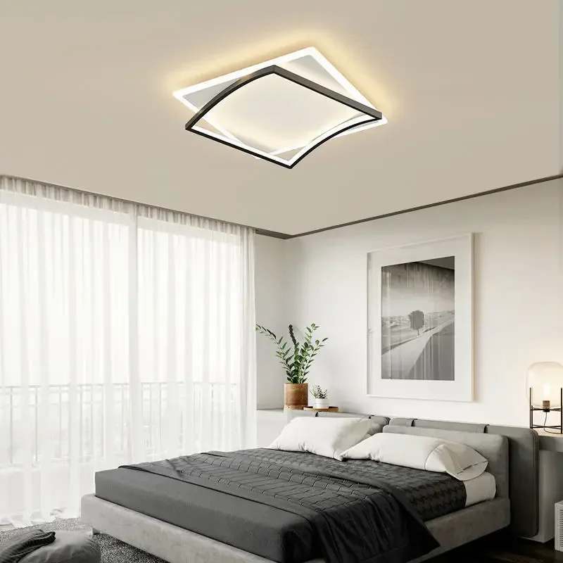 Lampu langit-langit LED Modern untuk ruang makan ruang belajar kamar tidur lampu langit-langit dalam ruangan dekorasi rumah perlengkapan pencahayaan kilau